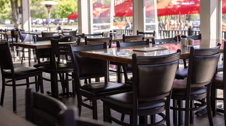 An interior photo of The Shelter Kitchen + Bar